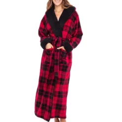 Women's Warm Winter Robe, Plush Fleece Full Length Long Hooded Bathrobe -Cozy Nights Sales Store GUEST 7a871f12 fce6 4eae 90df f9ac88d3b98a