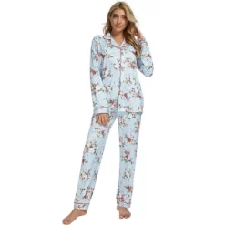 Cheibear Womens Sleepwear Lounge Cute Print Nightwear With Pants Long Sleeve Pajama Set -Cozy Nights Sales Store GUEST 7aabc567 5f50 47cc 82e2 21d34d996ad9