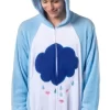 Care Bears Adult Unisex Hooded Fleece Union Suit Costume Cosplay