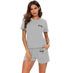 Cheibear Womens Sleepwear Crew Neck Nightwear With Shorts Loungewear Pajama Set 16 Cheibear Womens Sleepwear Crew Neck Nightwear With Shorts Loungewear Pajama Set -Cozy Nights Sales Store GUEST 7c175386 0276 45e4 9fcc 2d513bca8f72