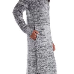 Softies Heathered Marshmallow 42" Crew Neck Lounge Dress With Pockets -Cozy Nights Sales Store GUEST 7dffdb41 4e59 47ca 8aa6 0e52a3a4073f