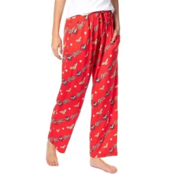 DC Comics Womens' Wonder Woman Classic Character Symbol Pajama Pants Red -Cozy Nights Sales Store GUEST 7e1bfcff fbba 4f76 bb9a 690aa4ae41ae