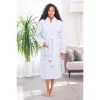 Women's Fuzzy Plush Fleece Winter Robe, Warm Soft Bathrobe For Her