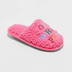 Kids' Holiday Oh What Fun! Scuff Slippers - Wondershop™ Pink 7 Kids' Holiday Oh What Fun! Scuff Slippers - Wondershop™ Pink -Cozy Nights Sales Store GUEST 7f01d948 7691 4f60 a547 eca4a4ad2172