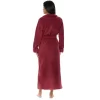 Women's Country Ranch Robe, Durable Warm No Pill Fleece, Anti Pill Winter Bathrobe, House Coat