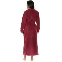 Women's Country Ranch Robe, Durable Warm No Pill Fleece, Anti Pill Winter Bathrobe, House Coat