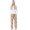 Scooby-Doo Womens' Relp Paw Print Square Icons Sleep Pajama Pants Multicolored