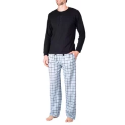 SLEEPHERO Men’s 2 Piece Pajama Set With Cotton Knit Men Pajama Pants And Long Sleeve Henley T-Shirt 6 SLEEPHERO Men’s 2 Piece Pajama Set With Cotton Knit Men Pajama Pants And Long Sleeve Henley T-Shirt -Cozy Nights Sales Store GUEST 80ca5e14 9dce 48d0 abf9 0da16a32d1c6