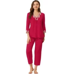 Allegra K Women’s Pajama Sets Sleepwear Soft Night Suit Lounge Sets -Cozy Nights Sales Store GUEST 816d8cfb 3357 41bf 9f88 eb68aeb4b3f4