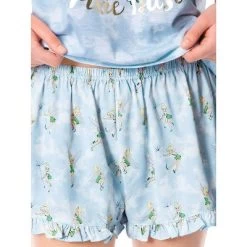 Disney Womens' Tinker Bell Pixie Dust Sleep Pajama Set Shorts Tie-Dye Multicolored -Cozy Nights Sales Store GUEST 82f32503 7b2f 458f 8c3a af2c97a44658