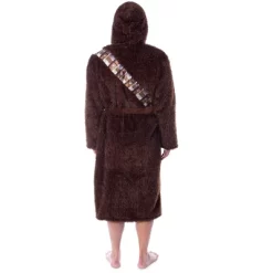 Star Wars Adult Unisex Chewbacca Costume Plush Fleece Robe Bathrobe Brown
