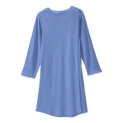 Silverts Adaptive Shoulder Snap Nightgown, Henley 1 Silverts Adaptive Shoulder Snap Nightgown, Henley
