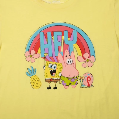 SpongeBob SquarePants Adult Juniors Sleepwear Set With Short Sleeve Tee And Sleep Pants 3 SpongeBob SquarePants Adult Juniors Sleepwear Set With Short Sleeve Tee And Sleep Pants - Image 3