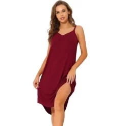 Allegra K Women's V Neck Soft Cami Nightdress Lounge Nightgowns -Cozy Nights Sales Store GUEST 84ceeeeb 90fa 4af8 bd5e 3478e9c54ee2