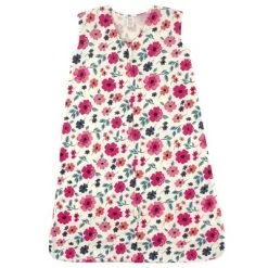 Touched By Nature Baby Girl Organic Cotton Sleeveless Wearable Sleeping Bag, Sack, Blanket, Garden Floral
