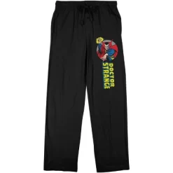 Marvel Comics Presents Dr. Strange With Logo Men's Black Sleep Pajama Pants -Cozy Nights Sales Store GUEST 853f929a b9ec 4a71 b7d6 080255e1c918