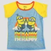 Girls' Despicable Me Minions 2pc Pajama Set - Blue