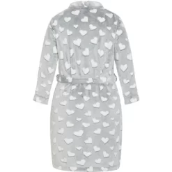 Women's Plus Size Hearts Robe - Grey | AVENUE -Cozy Nights Sales Store GUEST 85bd5514 6f55 411f 992d 17daf817dc80
