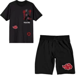Naruto Akatsuki Clan Men's Short Sleeve Shirt & Sleep Shorts Set -Cozy Nights Sales Store GUEST 8680e1b5 9e98 42de 8a5d 96747ccb6882
