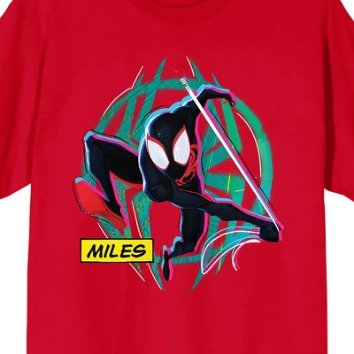 Spider-Man Across The Spider-Verse Men's 2-Piece Short Sleeve Shirt & Sleep Pants Set 3 Spider-Man Across The Spider-Verse Men's 2-Piece Short Sleeve Shirt & Sleep Pants Set - Image 3