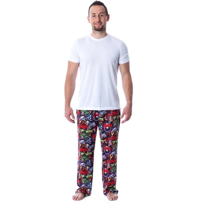 Marvel Mens' Avengers Unite Allover Character Loungewear Pajama Pants Multicoloured 3 Marvel Mens' Avengers Unite Allover Character Loungewear Pajama Pants Multicoloured - Image 3
