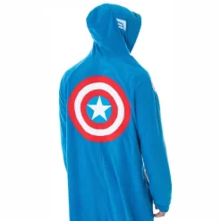 Marvel Men's Captain America Classic Cap Costume Pajama Union Suit Captain Blue -Cozy Nights Sales Store GUEST 88299cb8 e6fe 420c 8f3a 53765fbc9ea8