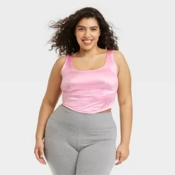 Women's Satin Corset - Colsie™ Pink -Cozy Nights Sales Store GUEST 888b889a 12e4 4e5e be2d 9ad9029afddd