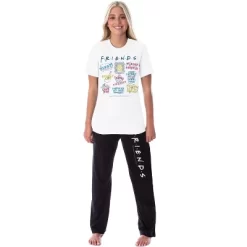 Friends TV Show Womens' Sayings Pivot Smelly Cat Sleep Pajama Set Multicolored -Cozy Nights Sales Store GUEST 8a080cc8 fb0a 48da b9fe 665b8a8f5ce8