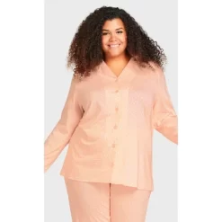 Women's Plus Size Button Through Sleep Top - Pink | AVENUE 11 Women's Plus Size Button Through Sleep Top - Pink | AVENUE -Cozy Nights Sales Store GUEST 8a1c85c8 fc1b 4e5a bd48 b1f321f20d33