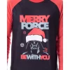 Star Wars Mens' Darth Vader Merry Force Be With You Sleep Pajama Set Black