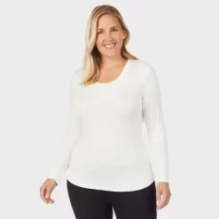 Warm Essentials By Cuddl Duds Women's Smooth Stretch Thermal Scoop Neck Top -Cozy Nights Sales Store GUEST 8b1c1f0f bc73 48d6 8368 7a17fa8b7a9c
