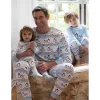 Leveret Mens Two Piece Cotton Christmas Pajamas