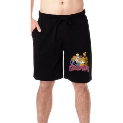 Scooby-Doo Mens' Daphne Velma Scooby Shaggy Fred Sleep Pajama Shorts Black -Cozy Nights Sales Store GUEST 8c0491b8 44a2 4b3b 8719 535aef0123ba