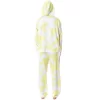 Spongebob Squarepants Tie Dye Womens' Pajama Cropped Hooded Jogger Set Yellow
