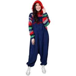 Chucky Men's Cosplay Hooded Kigurumi Halloween Union Suit With Zipper Pull -Cozy Nights Sales Store GUEST 8ce7e217 c244 4546 b321 e0db2a17291e