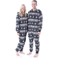 The Nightmare Before Christmas Unisex Adult Fair Isle Union Suit Pajama Unisex -Cozy Nights Sales Store GUEST 8d14895d 3f94 4789 b79f 64e05a83ce7c