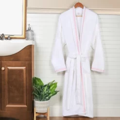 All-Season Unisex Cotton Terry Lounge Bathrobe With Embroidery By Blue Nile Mills -Cozy Nights Sales Store GUEST 8e41b18e 6280 4745 96a4 ca4ed5a5d243