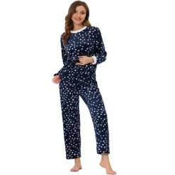 Cheibear Womens Flannel Pajama Sets Winter Cute Printed Long Sleeve Nightwear Lounge Sleepwear -Cozy Nights Sales Store GUEST 8f9e39ee 16fe 45b2 80d5 d14435185234