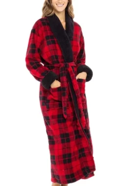 Women's Warm Winter Robe, Plush Fleece Full Length Long Bathrobe -Cozy Nights Sales Store GUEST 91336948 3329 4eb3 9dab a464f428c28b