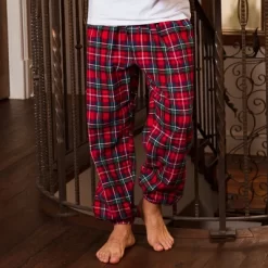 Men's Soft Cotton Flannel Pajama Pants, Joggers