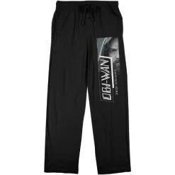 Star Wars Obi-Wan Kenobi Jedi Knight Men's Black Sleep Pajama Pants