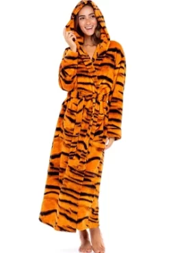 Women's Classic Winter Robe, Hooded Cozy Plush Fleece Bathrobe -Cozy Nights Sales Store GUEST 93117df4 a6bb 44be 867e 47c6c38722a1