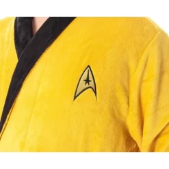 Star Trek TOS Adult Costume Fleece Plush Robe Bathrobe - Big And Tall