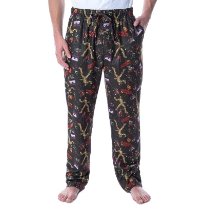 Marvel Men's Guardians Of The Galaxy Mix Tape And Characters Pajama Pants Black 4 Marvel Men's Guardians Of The Galaxy Mix Tape And Characters Pajama Pants Black - Image 4