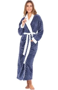 Women's Warm Fleece Winter Robe, Long Soft Plush Bathrobe -Cozy Nights Sales Store GUEST 94487c02 83dc 4221 907d eedad2330aa8