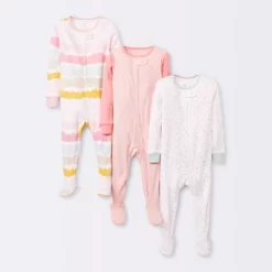 Baby Girls' 3pk Tight Fit Zip-Up Sleep N' Play - Cloud Island™ -Cozy Nights Sales Store GUEST 94b647b5 692f 4f50 8755 4b10b31fbc94