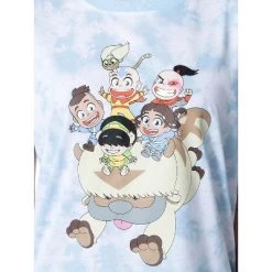 Women's Avatar The Last Airbender Chibi Tie-Dye Sleep Pajama Set Short Multicolored -Cozy Nights Sales Store GUEST 9502e398 3074 442a 993b 1ebe2fe7a029