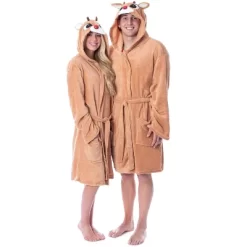 Rudolph The Red-Nosed Reindeer Adult Costume Character Bathrobe Robe -Cozy Nights Sales Store GUEST 955d59ab 894b 4903 b741 b52bfa26a2d4