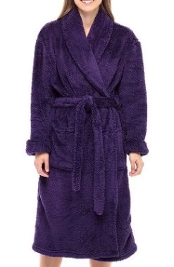 Women's Fuzzy Plush Fleece Winter Robe, Warm Soft Bathrobe For Her -Cozy Nights Sales Store GUEST 955dda37 2bb8 413e 9eae 3a505cb5a665
