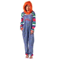 Child's Play Mens' Chucky Good Guys Hooded Union Suit Costume Sleep Pajama Blue -Cozy Nights Sales Store GUEST 9597254d 8c22 477e 8148 00ba1052b09f